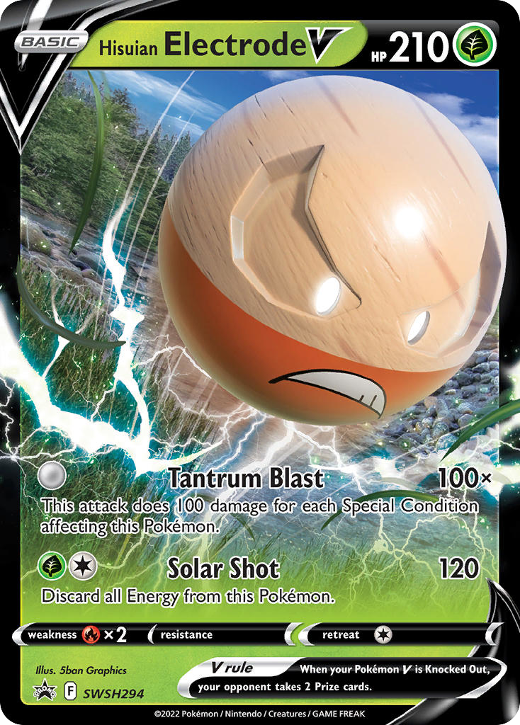 Sword & Shield Promo’s Hisuian Electrode V #294